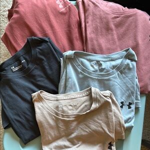 Under Armour bundle of 5 sports style t shirt